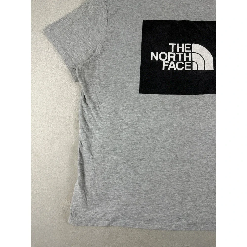 The North Face Men's XL Gray Box Logo Graphic T‎ Shirt Outdoor Streetwear Tee
